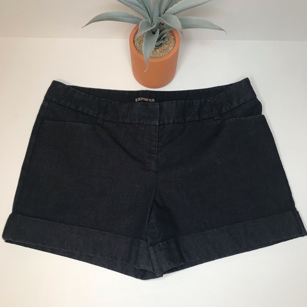 Express High-Rise 69% Cotton Women’s Jean Shorts 8 - Picture 4 of 16
